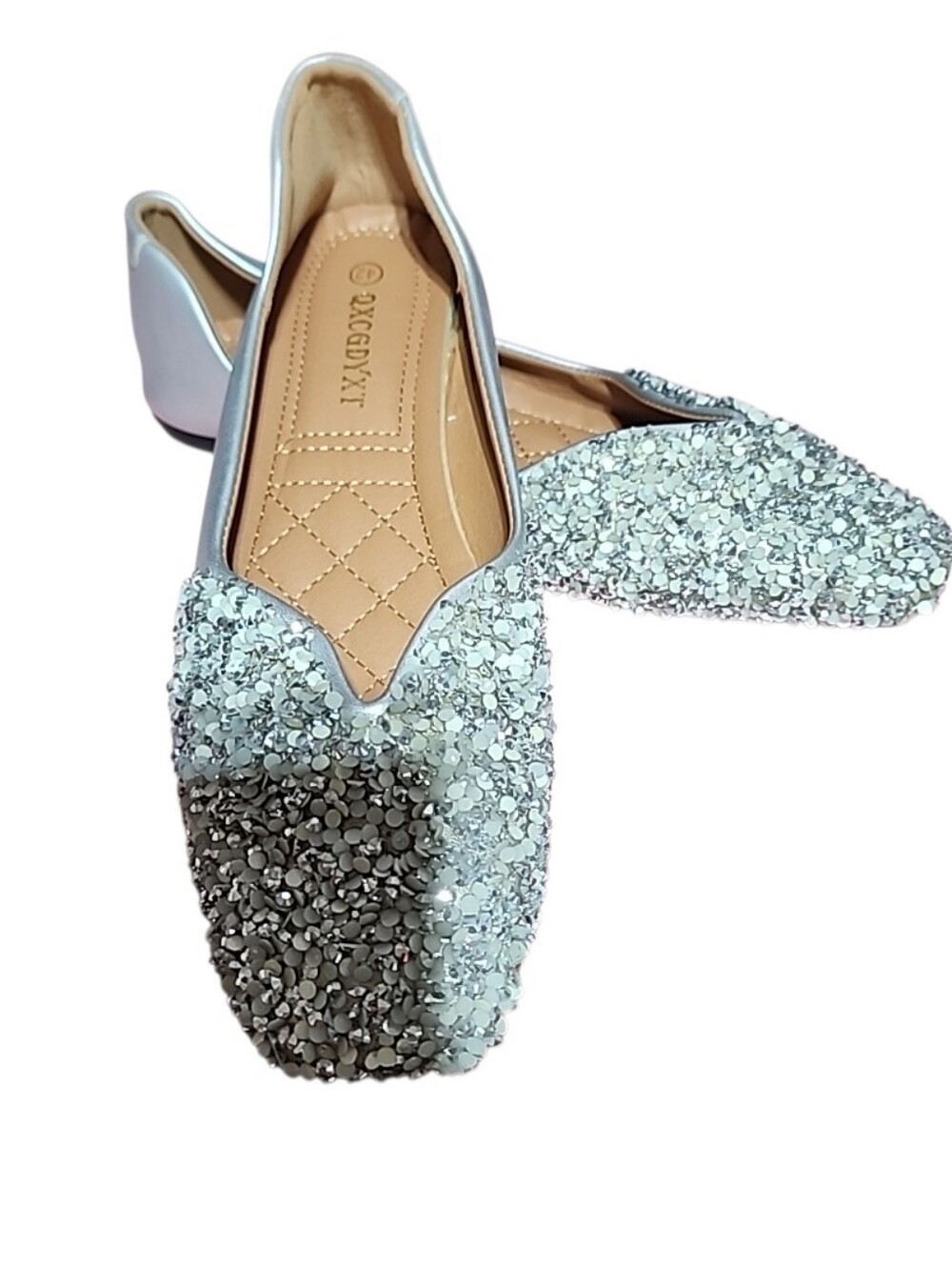 Womens Rhinstone Flats. 260/ Us 9.5 - Picture 2 of 9